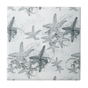 Starfish auf dem Seemuster Fliese