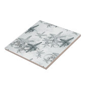 Starfish auf dem Seemuster Fliese (Seite)