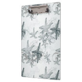 Starfish auf dem Seemuster Klemmbrett (Links)