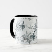 Starfish auf dem Seemuster Tasse (Vorderseite Links)