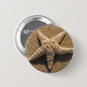 Starfish auf dem Strand Button (Vorne & Hinten)