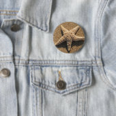 Starfish auf dem Strand Button (Beispiel)