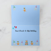 Starfish auf der Beach Birthday Card (Innenseite)