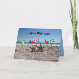 Starfish auf der Beach Birthday Card