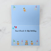 Starfish auf der Beach Birthday Card Karte (Innenseite)