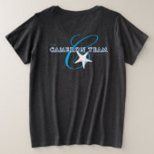 Starfish auf der Vorderseite/CT-Logo hinten Große Größe T-Shirt (Design Rückseite)