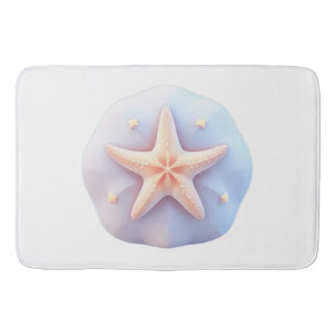 Starfish auf einem einzigartig geformten Stein Badematte