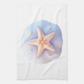 Starfish auf einem einzigartig geformten Stein Geschirrtuch (Vertikal)