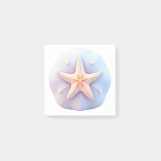 Starfish auf einem einzigartig geformten Stein Post-it Klebezettel (Vorderseite)