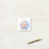 Starfish auf einem einzigartig geformten Stein Post-it Klebezettel (Auf Schreibtisch)