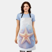 Starfish auf einem einzigartig geformten Stein Schürze (Getragen)