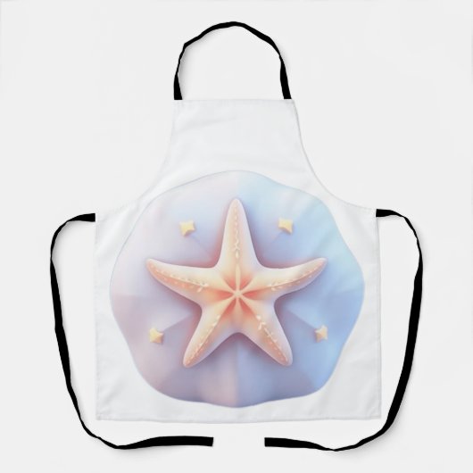 Starfish auf einem einzigartig geformten Stein Schürze (Vorderseite)