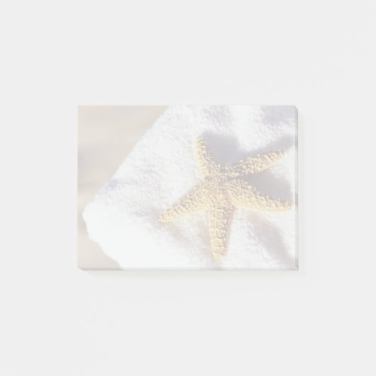 Starfish auf einem Handtuch Post-it Klebezettel (Vorderseite)