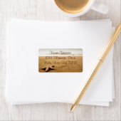 Starfish auf einem Sandy Beach Address Labels Adressaufkleber (Insitu)