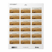 Starfish auf einem Sandy Beach Address Labels Adressaufkleber (Vorne)