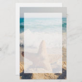 Starfish auf einem Sandy Beach Foto Briefpapier (Vorne/Hinten)