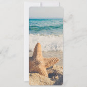 Starfish auf einem Sandy Beach Foto Einladung (Rückseite)