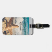 Starfish auf einem Sandy Beach Foto Gepäckanhänger (Vorderseite horizontal)