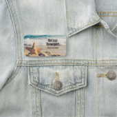 Starfish auf einem Sandy Beach Foto Namensschild (Beispiel)