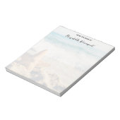 Starfish auf einem Sandy Beach Foto Notizblock (Rotiert)