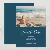 Starfish auf einem Sandy Beach Foto Save the Date (Vorne/Hinten)