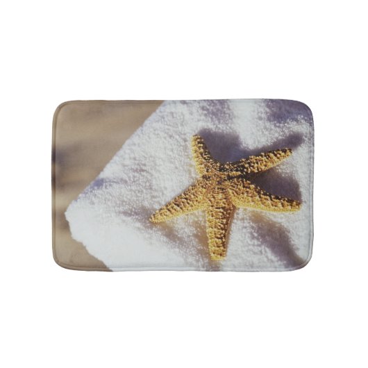 Starfish auf einem Tuch Badematte (Vorderseite)