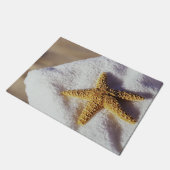 Starfish auf einem Tuch Fußmatte (Schrägansicht)