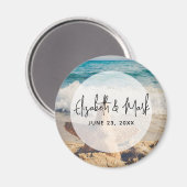 Starfish auf einer Hochzeit mit Sandy Beach Magnet (Vorderseite/Rückseite)