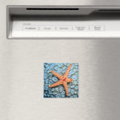 Starfish auf einer Koralle mit Polips Magnet (In Situ (Geschirrspüler))