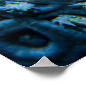 Starfish auf einer Koralle mit Polips Poster (Ecke)