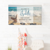 Starfish auf einer Sandy Beach Foto Baby Dusche Banner (Insitu)