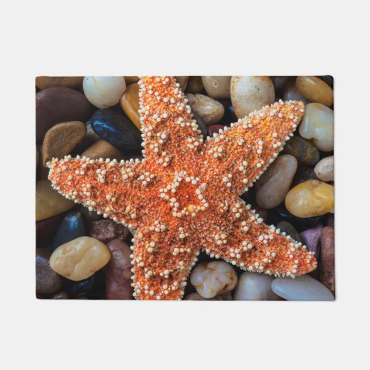 Starfish auf Felsen Fußmatte (Vorderseite)