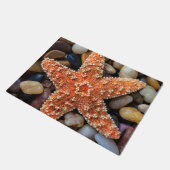 Starfish auf Felsen Fußmatte (Schrägansicht)