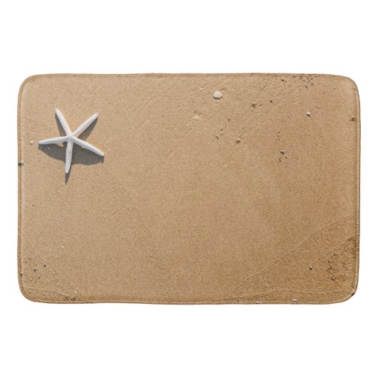 Starfish auf Sand-Bad-Matte Badematte (Vorderseite)