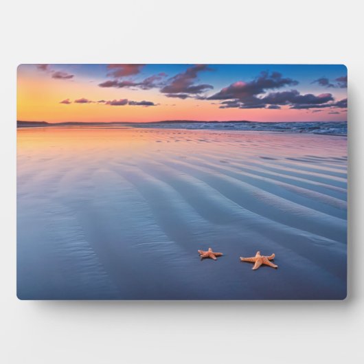 Starfish auf Sand Fotoplatte (Vorderseite)