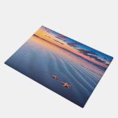 Starfish auf Sand Fußmatte (Schrägansicht)