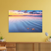 Starfish auf Sand Leinwanddruck (Insitu (Wohnzimmer))