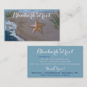 "Starfish auf Schiefer" Visitenkarte (Vorne/Hinten)