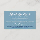 "Starfish auf Schiefer" Visitenkarte (Rückseite)