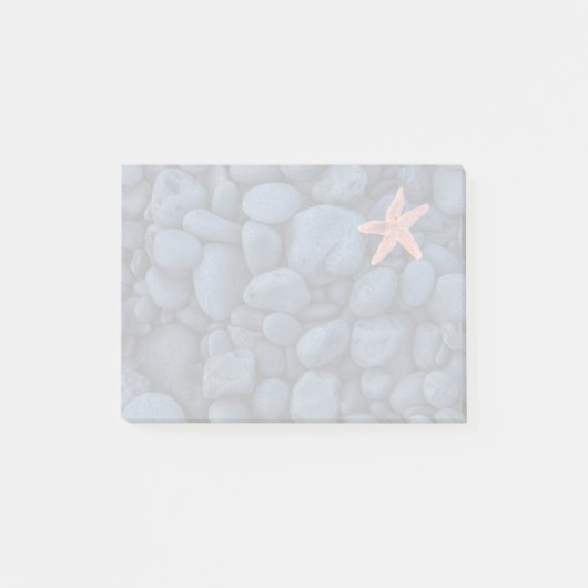 Starfish auf schwarzen Felsen entlang der Küste | Post-it Klebezettel (Vorderseite)