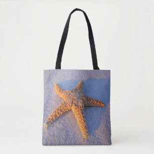 Starfish auf weißem Sand Tasche