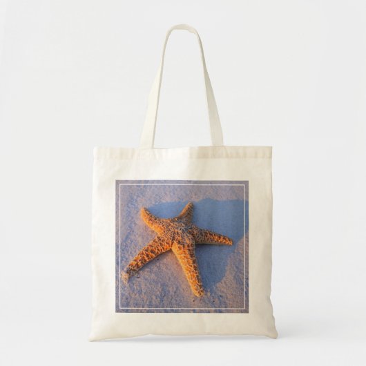 Starfish auf weißem Sand Tragetasche (Vorne)