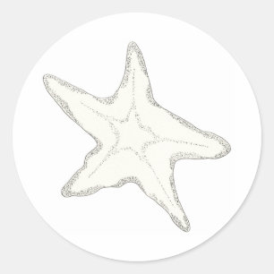 Starfish-Aufkleber Runder Aufkleber
