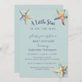 STARFISH Babydusche Einladung (Vorne/Hinten)