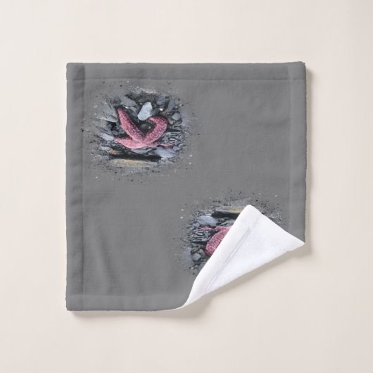 Starfish - Badetuch Set (Waschlappen)