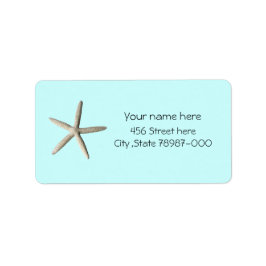Starfish Beach Address Labels Adressaufkleber