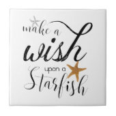 Starfish Beach Angebot ist ein Wunsch Fliese (Vorderseite)