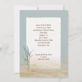 Starfish Beach Bottle Jubiläum Party Einladung (Rückseite)