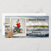 Starfish Beach Christmas 2 Feiertagskarte (Vorne/Hinten)