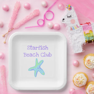 Starfish Beach Club Pappteller